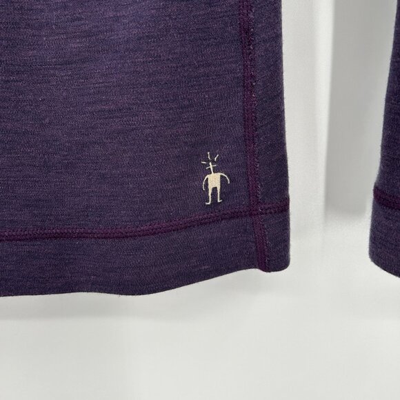 SMARTWOOL *Flawed* Women's Purple 100% Merino Wool Light Pullover Top Medium - Picture 6 of 9